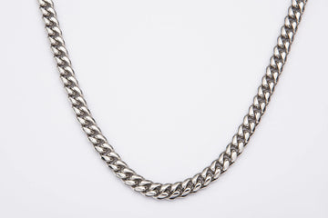 10mm Silver Cuban Link Chain