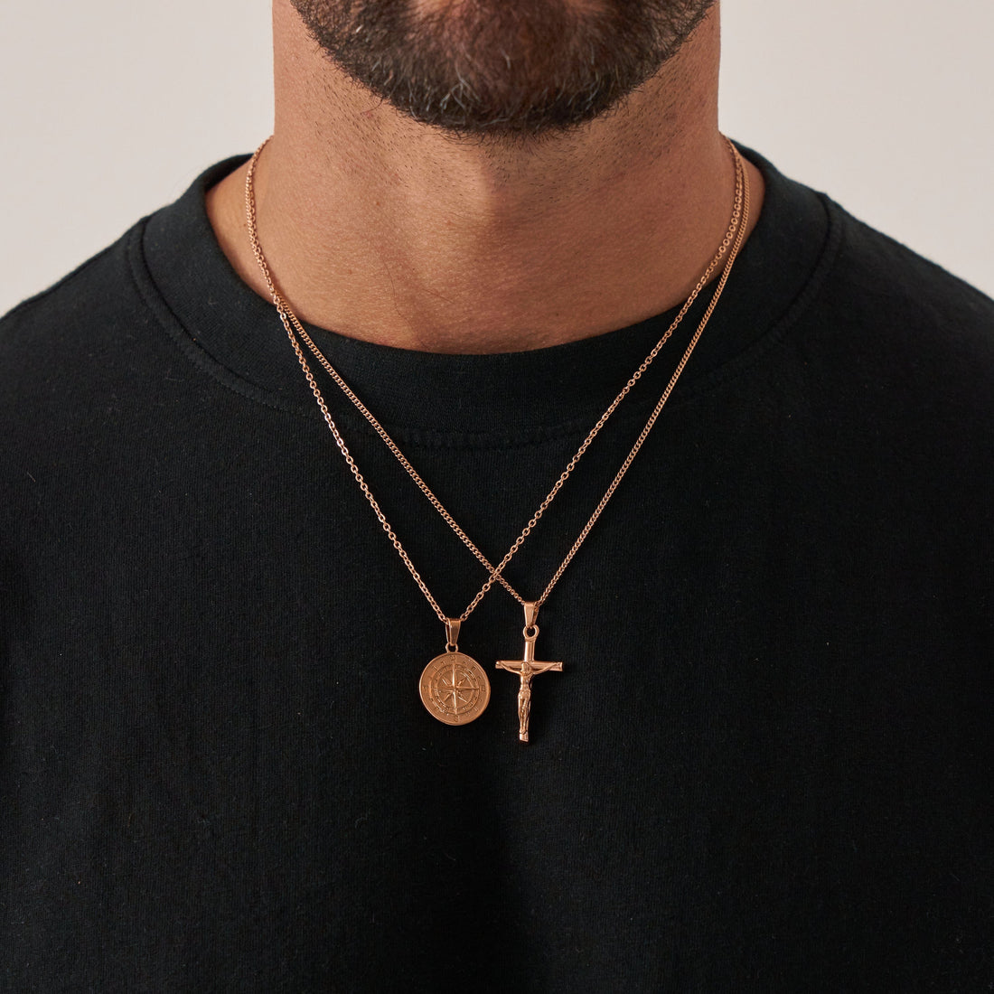 compass-x-crucifix-set-rose-gold