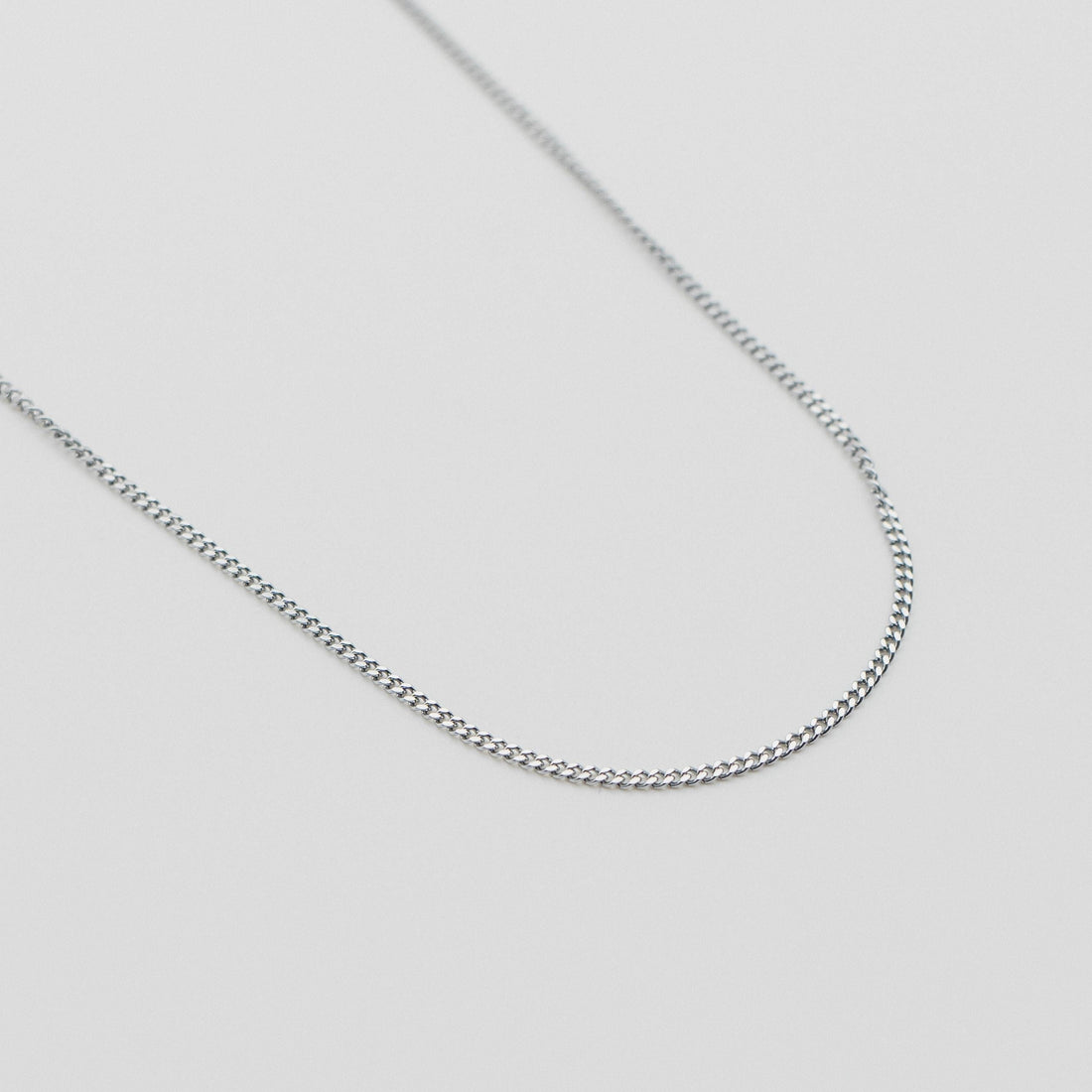 Curb Chain Men's Silver Connell Necklace