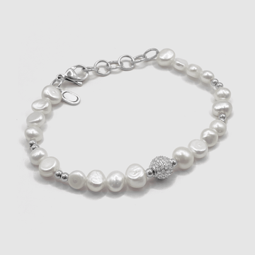 iced-beaded-real-pearl-bracelet-silver