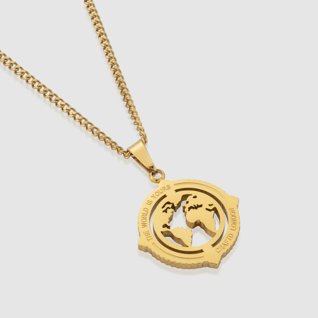 Gold Globe Pendant Necklace