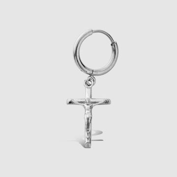 crucifix-earring-silver