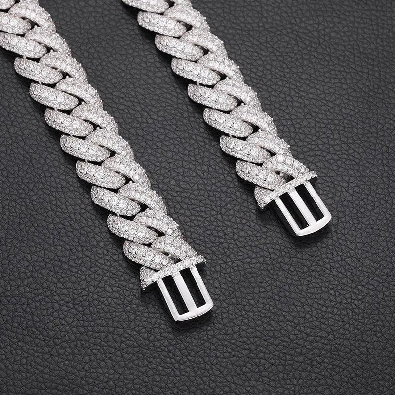 18mm Iced Out Cuban Link Chain-5-Mixxchains