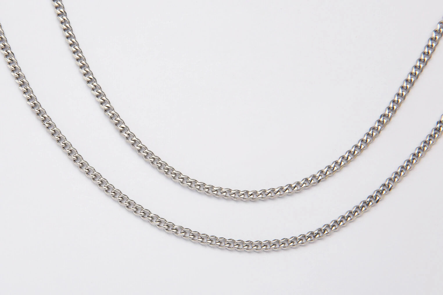 3mm Silver Cuban Link Chain MIXX CHAINS