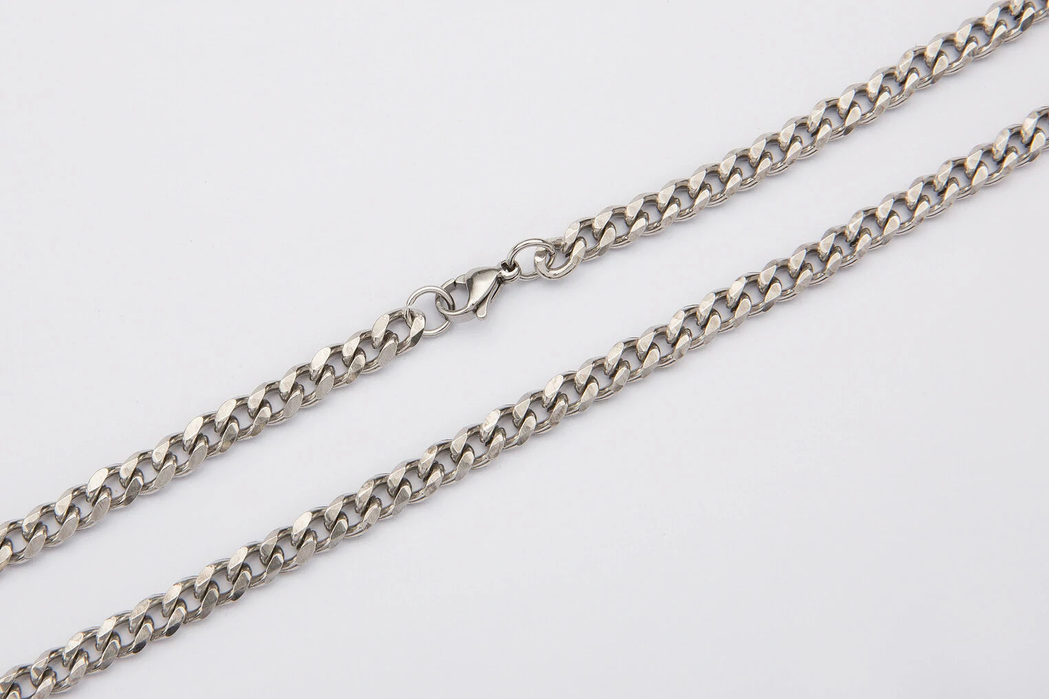 5mm Silver Cuban Link Chain MIXX CHAINS