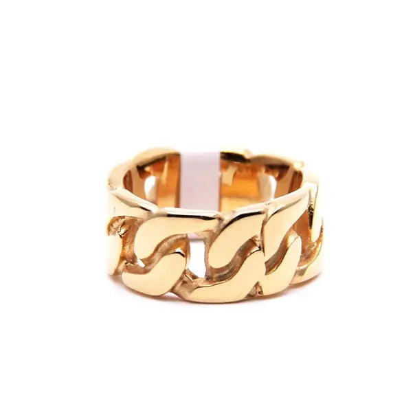 Gold Cuban Link Ring-1-Mixxchains