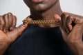 14mm Gold Cuban Link Chain MIXX CHAINS